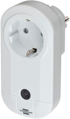 Funksteckdose Brennenstuhl Brematic mit Energiemessung, Smart Home, Reichweite 100 m, App-Steuerung