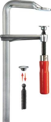 Ganzstahlschraubzwinge GZ Spann-W.400mm A.120mm Holzgriff BESSEY