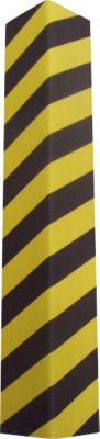 Garagen Eckenschutzprofil Mottez, für den Innenbereich, selbstklebend, waschbar, L 780 x B 125 x H 25 mm, PU-Schaumstoff, gelb-schwarz