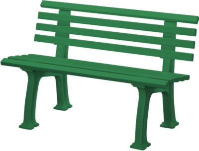 Gartenbank, 2-Sitzer, L 1200 mm, grün