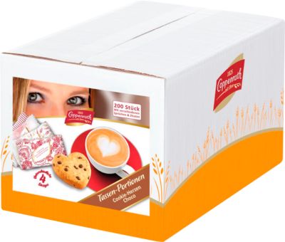 Gebäck Coppenrath Cookie Herzen Choco, zartes Gebäck mit Schokostückchen, 200 Stück, 1 kg