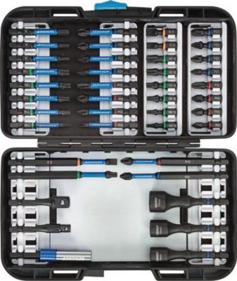 Gedore Bit-Set 666-042, Aufbew. Kunststoffbox, 42-teilig, Schlitz/PH/PZD/TX/ 6Kt, B 190 x T 120 x H 45 mm