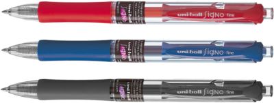 Gel-Roller Uni-ball Signo, 12 Stück, blau