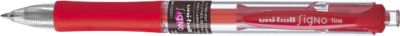 Gel-Roller Uni-ball Signo, 12 Stück, rot