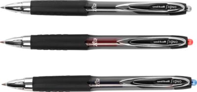 Gel-Roller Uni-ball Signo, 12 Stück, schwarz