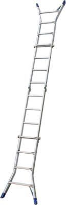 Gelenk-Teleskopleiter, 4 x 4 Sprossen