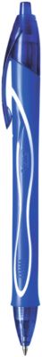 Gelschreiber BIC Gel-ocity Quick Dry, Druckmechanik, gummierter Schaft, Strichstärke 0,3 mm, 12 Stück, Schreibfarbe blau