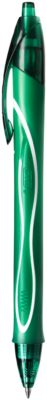 Gelschreiber BIC Gel-ocity Quick Dry, Druckmechanik, gummierter Schaft, Strichstärke 0,3 mm, 12 Stück, Schreibfarbe grün