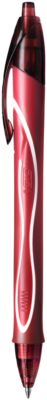 Gelschreiber BIC Gel-ocity Quick Dry, Druckmechanik, gummierter Schaft, Strichstärke 0,3 mm, 12 Stück, Schreibfarbe rot