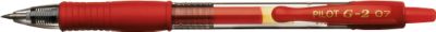 Gelschreiber PILOT G2-7 0.7, nachfüllbar, 0,32 mm, rot, 12 Stück