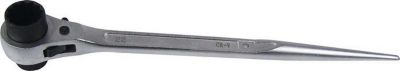 Gerüstbauknarre 708800, umschaltbar, SW 19/22 mm, Gesamtlänge 310 mm