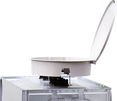 GFK-Einfüllschale mit verschliessbarem Deckel