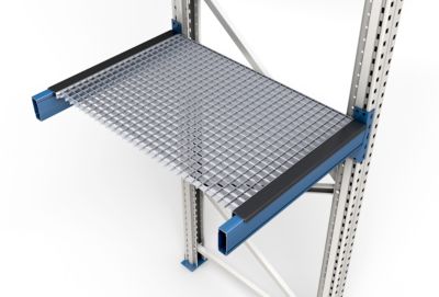 Gitterrost, eingelegt, Rahmentiefe 1100 mm, lichte Feldweite 2700 mm