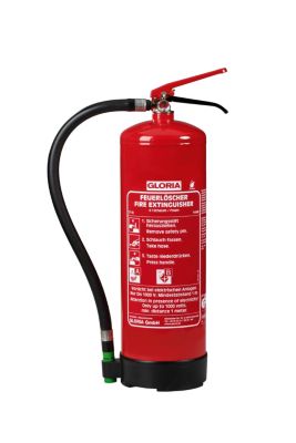 Gloria Feuerlöscher SD6E, Löschleistung 21 A/113 B, Spritzdauer 11 s, Aluminium, rot