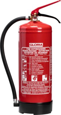 GLORIA-Pulver-Feuerlöscher PD6GA, inkl. Manometer
