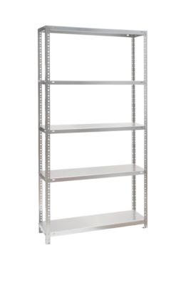 Grund-Schraubregal WR, 5 Fachböden, B 1300 x T 300 x H 2000 mm