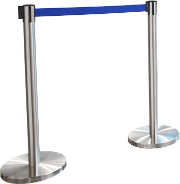 Gurtpfosten RS-Guideline GLA 55, Gurtfabe blau, 2er-Set, B 50 mm