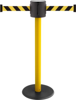 Gurtpfosten RS-Guidesystems GLAD 28 gelb, 2 Gurtfarbe gelb/schwarz