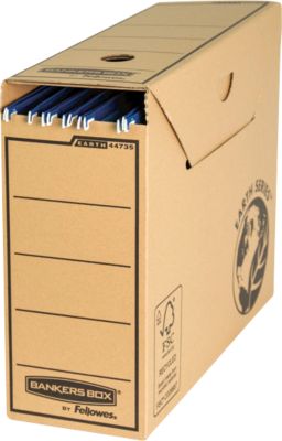 Hängemappenbox Bankers Box® Earth, für DIN A4 Dokumente, mit Klappe, 100 % Recycling-Karton, 10 St.