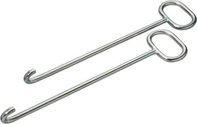 HÄRKE Kanaldeckelheber, L 600 mm, Ø 16 mm, mit U-Haken, geschmiedet, verzinkt, paarweise Lieferung