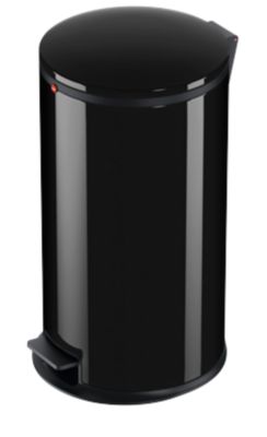 Hailo pedaalemmer Pure L, 25 liter, deksel met softclose-mechanisme, zwart