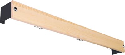 Hakenleiste für Umkleidebank-System, 1015 mm lang, Holz, anthrazit