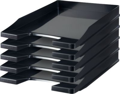 HAN Ablagekorb, DIN C4, Kunststoff, 5 Stück, schwarz