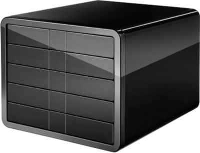 HAN Schubladenbox i-Line, 5 Schübe, Kunststoff, schwarz