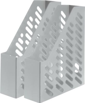 HAN Stehsammler, Breite 76 mm, Kunststoff, 2 Stück, lichtgrau