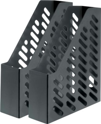 HAN Stehsammler, Breite 76 mm, Kunststoff, 2 Stück, schwarz