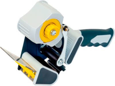 Handabroller TransPak Twin Core, für Rollenbreite 50 mm & Rollenlänge 66/132/150 lfm bis Kern-Ø 76 mm, Sicherheitszahnmesser, geräuscharm, Metall