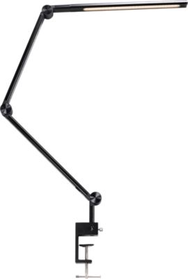 Hansa-by-styro LED-Klemmleuchte Ray Flex, Leistung 12 W, 600 lm, 3000-5500 K, dimmbar, Memory-Funktion, Auto-Abschaltung, inkl. Fernbedienung, schwarz