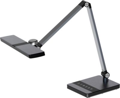 Hansa-by-styro Nimbus LED-Tischlampe, stufenlos dimmbar, mit Touch-Bedienung, schwarz