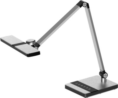 Hansa Nimbus LED-Tischlampe, stufenlos dimmbar, mit Touch-Bedienung, silber