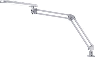 HANSA Tischleuchte, Klemmfuß, silber