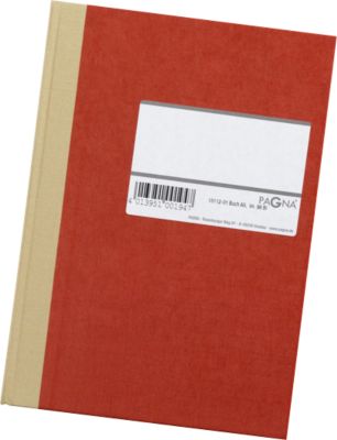 Hartdeckel-Broschüren/Geschäftsbuch, A5, kariert, rot