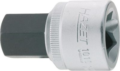 HAZET Steckschlüsseleinsatz 1010-14, 3/4 Zoll Innen-6-kant SW 14 mm, CV-Stahl, verchromt, brüniert, DIN 7422