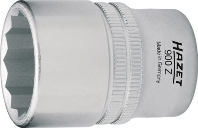 HAZET Steckschlüsseleinsatz 900Z-10, 1/2 Zoll, 12-kant, SW 10 mm, L 38 mm, CV-Stahl, verchromt