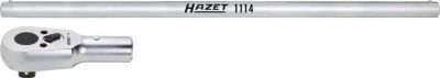 HAZET Umschaltknarre 1116/2, 1 Zoll, 32 Zähne, CV-Stahl, verchromt, Rückschwenkwinkel 11,25°, DIN 3122 / ISO 3315