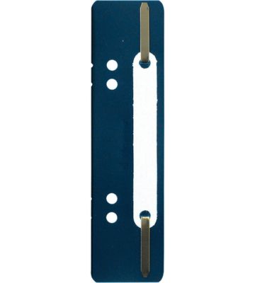 Heftstreifen Exacompta 426007B, Lochung 60 & 80 mm, L 150 x B 35 mm, Kunststoff & Metall, dunkelblau, 250 Stück