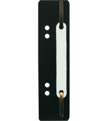 Heftstreifen Exacompta 426007B, Lochung 60 & 80 mm, L 150 x B 35 mm, Kunststoff & Metall, schwarz, 250 Stück