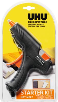 Heißklebepistole UHU Starter Kit Hot Melt, inkl. 6 Patronen, für alle Klebepatronen mit Ø 11 mm