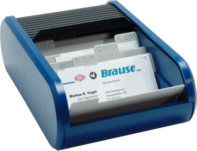 helit Visitenkartenbox, blau