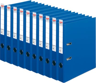 herlitz Ordner maX.file protect plus, DIN A4, Rückenbreite 50 mm, 10 Stück, blau