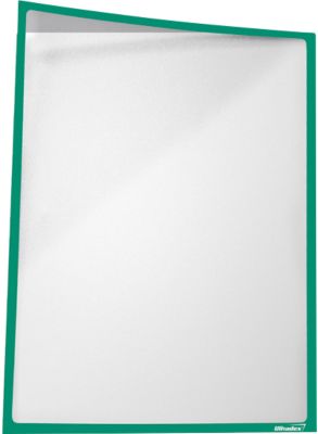 Infotasche, magnetisch, PET-Folie, A4 hoch/quer, grün, 5 Stück