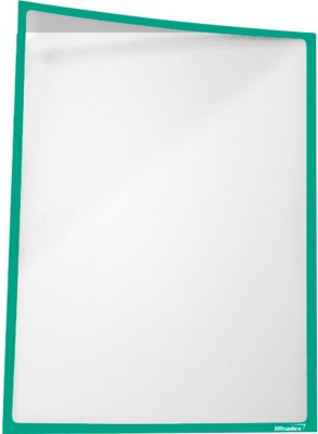 Infotasche, magnetisch, PET-Folie, B 435 x H 312 mm, hoch/quer, grün, 5 Stück