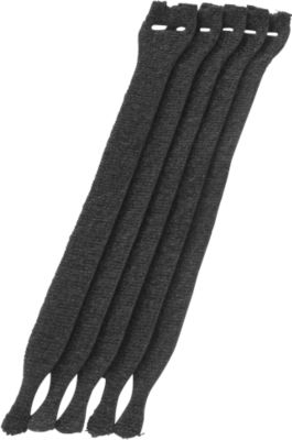 Kabel-Klettverschlüsse, schwarz, 10 Stück