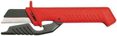 Kabelmesser L.185mm Klingen-L.50mm m.Schutzkappe VDE KNIPEX