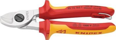Kabelschere L.165mm Kopf verchr.VDE m.Öse Mehrkomp.-Hüllen Form 1
