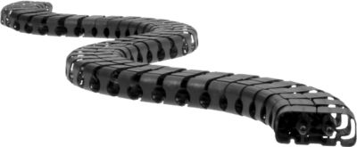 Kabelschlange Classic, mit Bodenauslassadapter, L 750 mm, schwarz